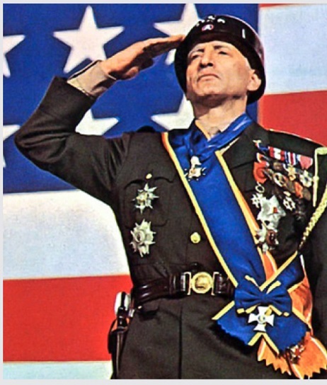 George C. Scott, playing Patton